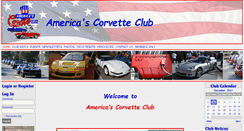 Desktop Screenshot of americascorvetteclub.com